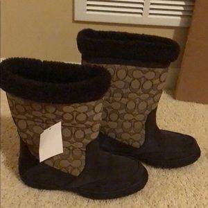 BRAND NEW Coach Sherman Signature Boots
